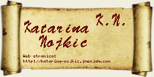 Katarina Nojkić vizit kartica
